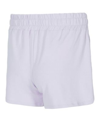 Women's Light Purple Clemson Tigers Elevation Tri-Blend Long Sleeve Top and Shorts Set