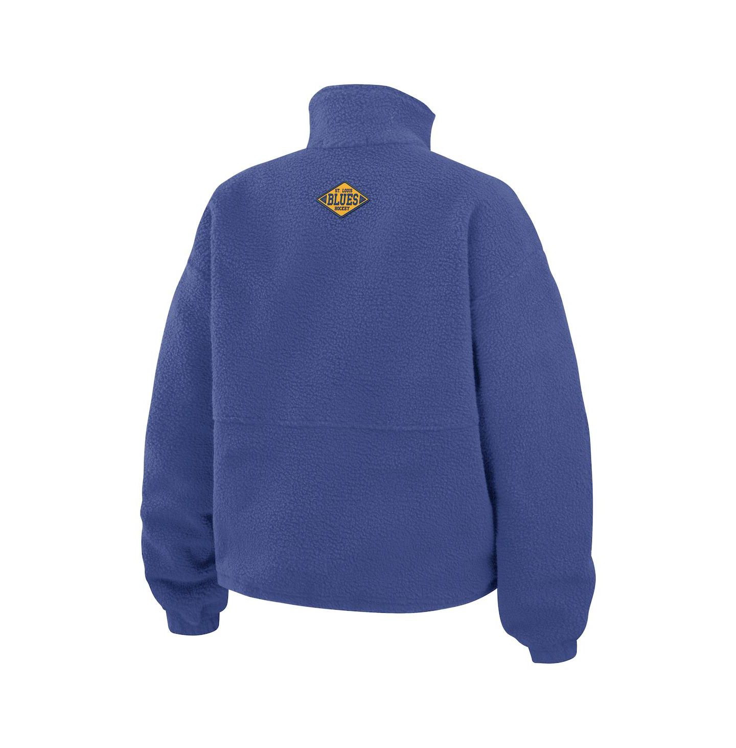 Женская куртка WEAR by Erin Andrews Blue St. Louis Blues Polar Fleece Half-Zip — фото 3