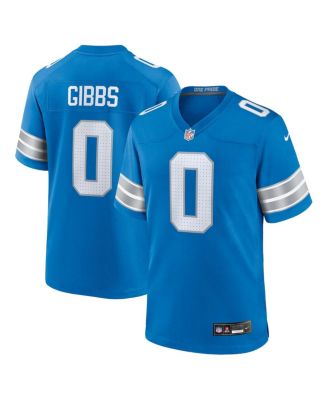 Nike - Men's Jahmyr Gibbs Blue Detroit Lions Game Player Jersey