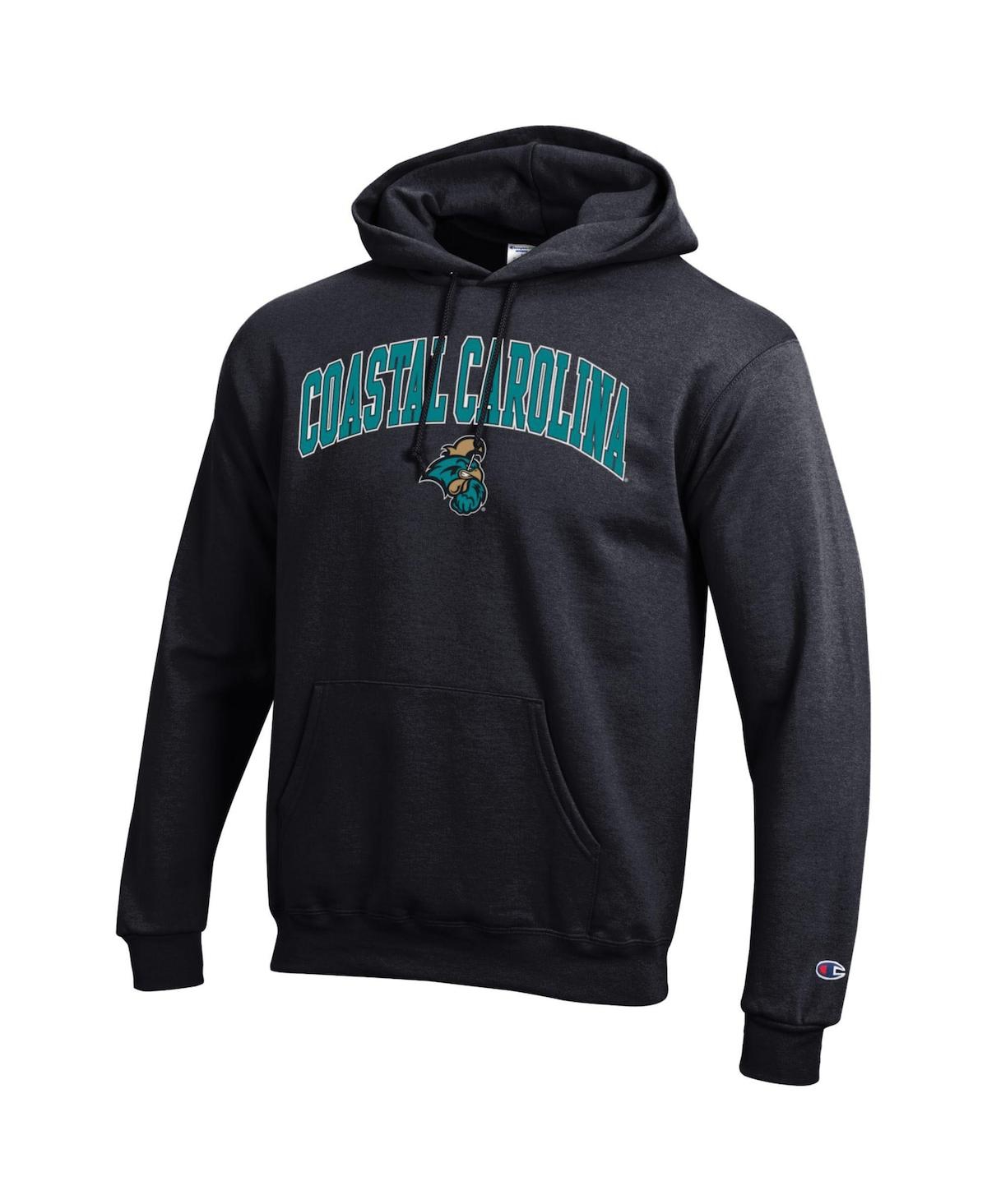 Champion Men's Black Coastal Carolina Chanticleers Arch Over Logo Pullover Hoodie