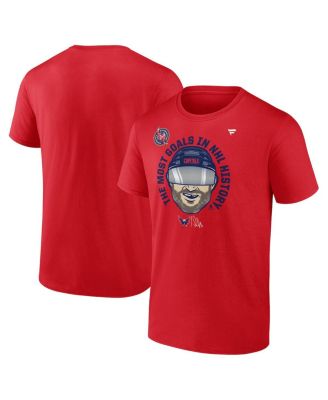 Fanatics - Men's Alexander Ovechkin Athletic Red Washington Capitals NHL All-Time Leading Goal Scorer Caricature T-Shirt