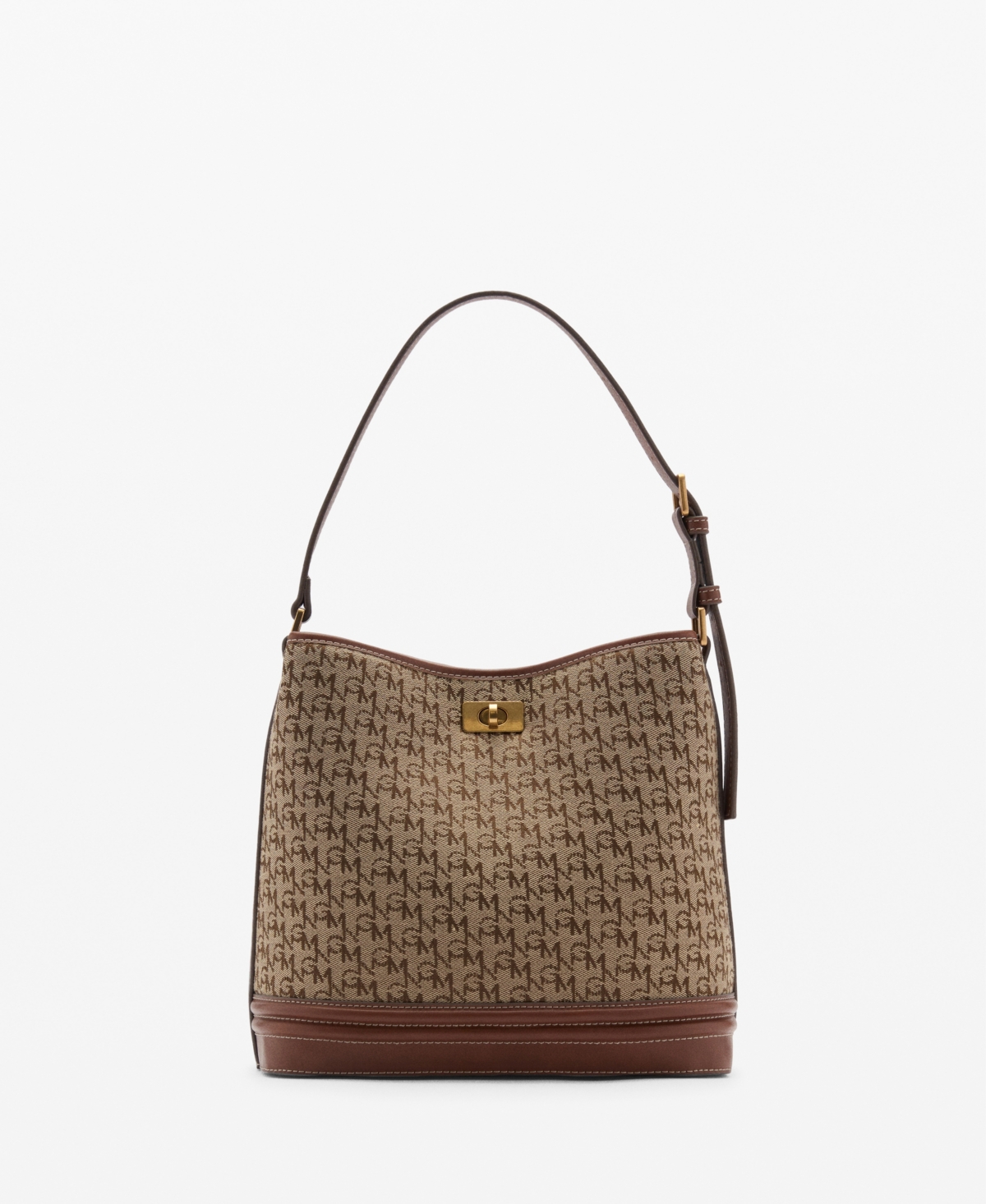 Mango Women's Printed Logo Shopper Bag