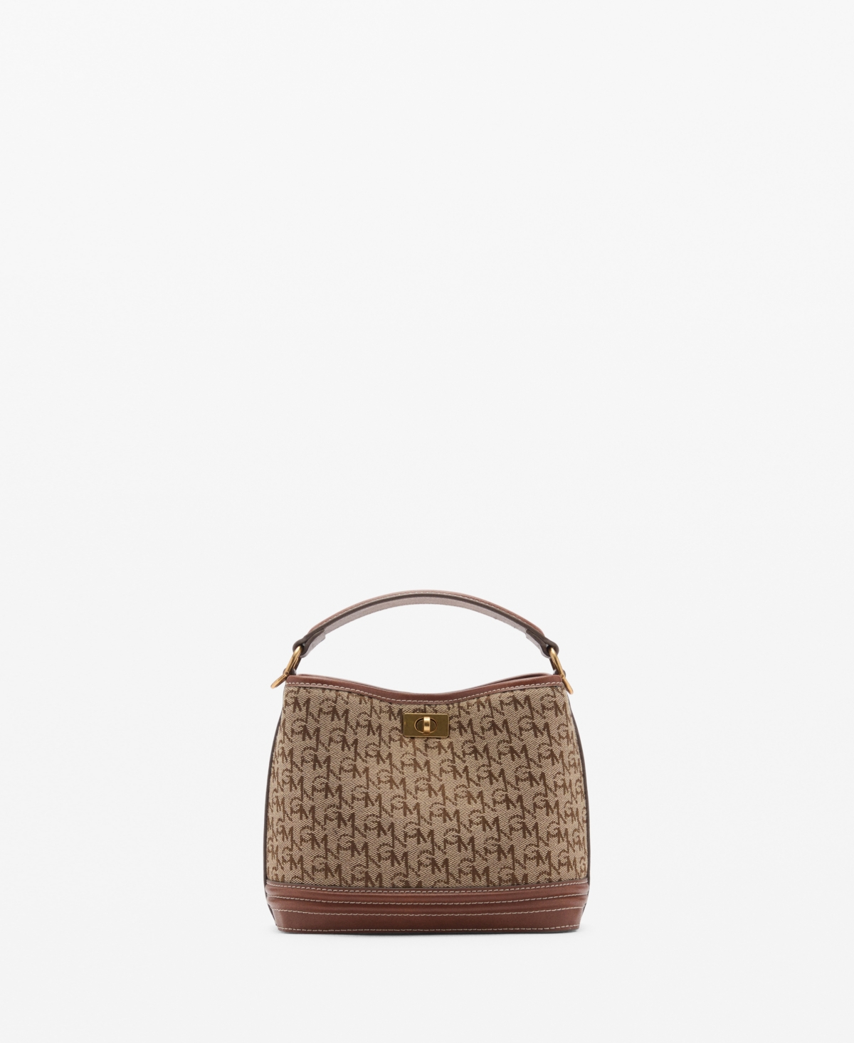 Mango Women's Printed Logo Mini Shopper Bag