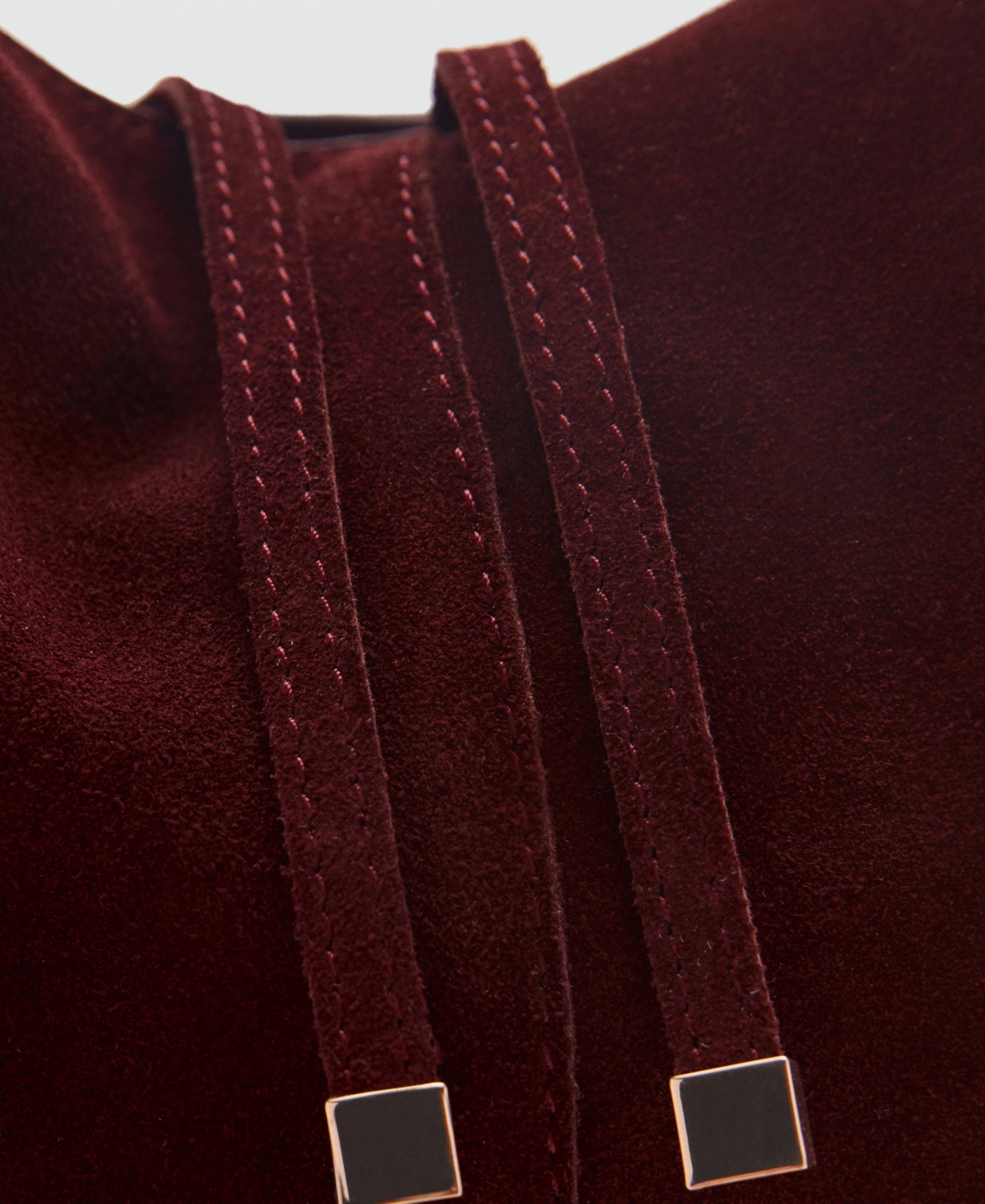 Mango Women's Suede Shopper Bag