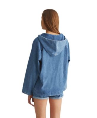 Women Denim Hoodie