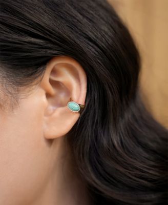 Turquoise Solstice Cuff Earrings