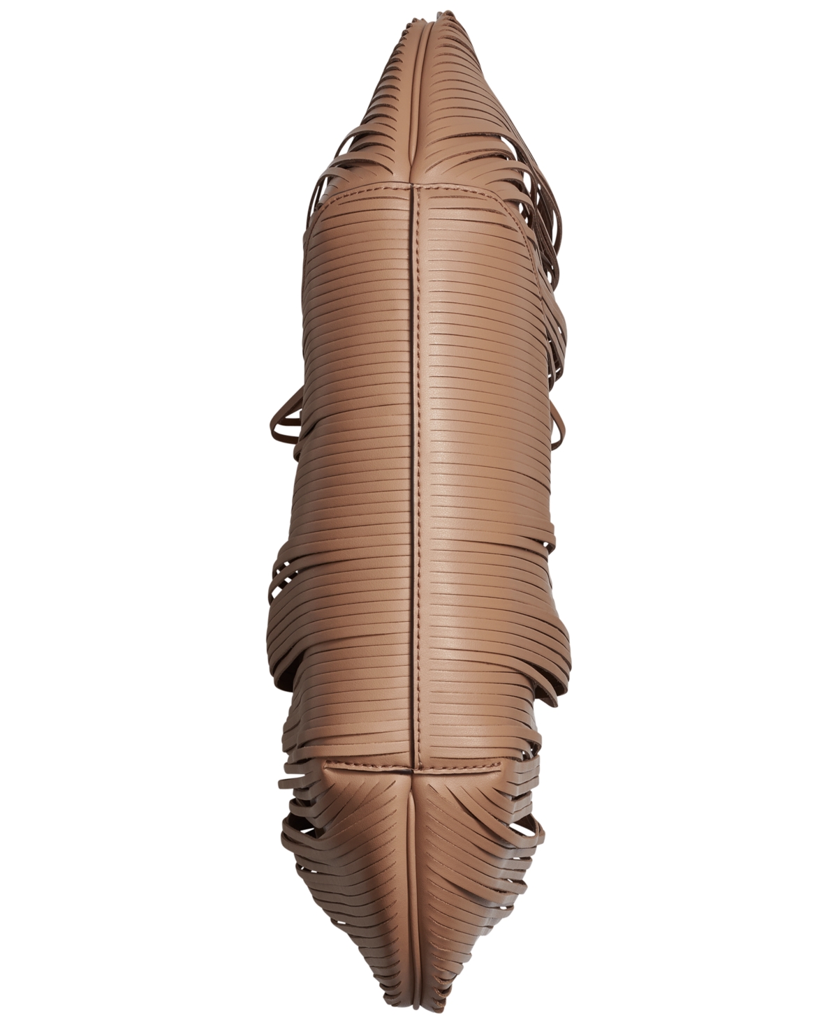 DONNA KARAN DONNA KARAN BALDWIN LARGE LASER-CUT SHOULDER WITH LEATHER WRAPPED ROUNDED HANDLE 