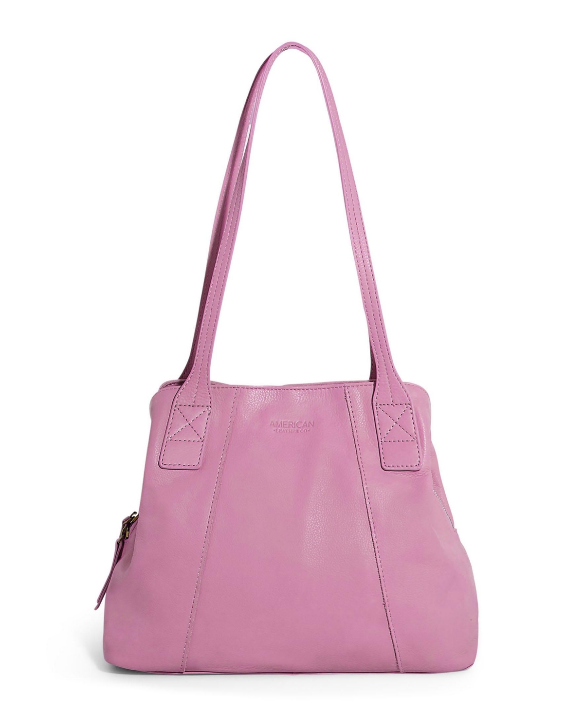 Ada Triple Entry Tote - Dusty Rose Smooth