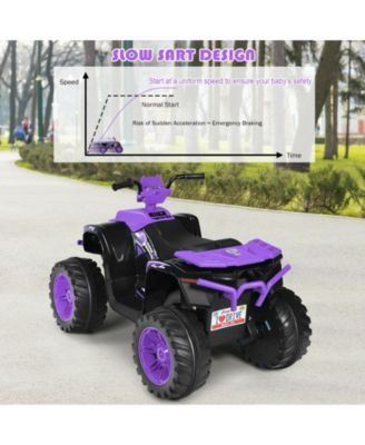 12V Kids Ride on ATV with LED Lights and Treaded Tires and LED lights