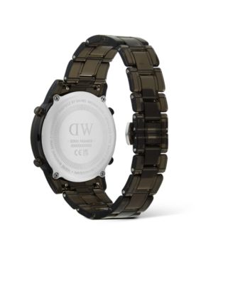 Unisex Chronograph Gray Plastic Watch, 42mm