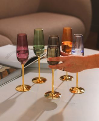 Posh Champagne Flutes, Set of 2