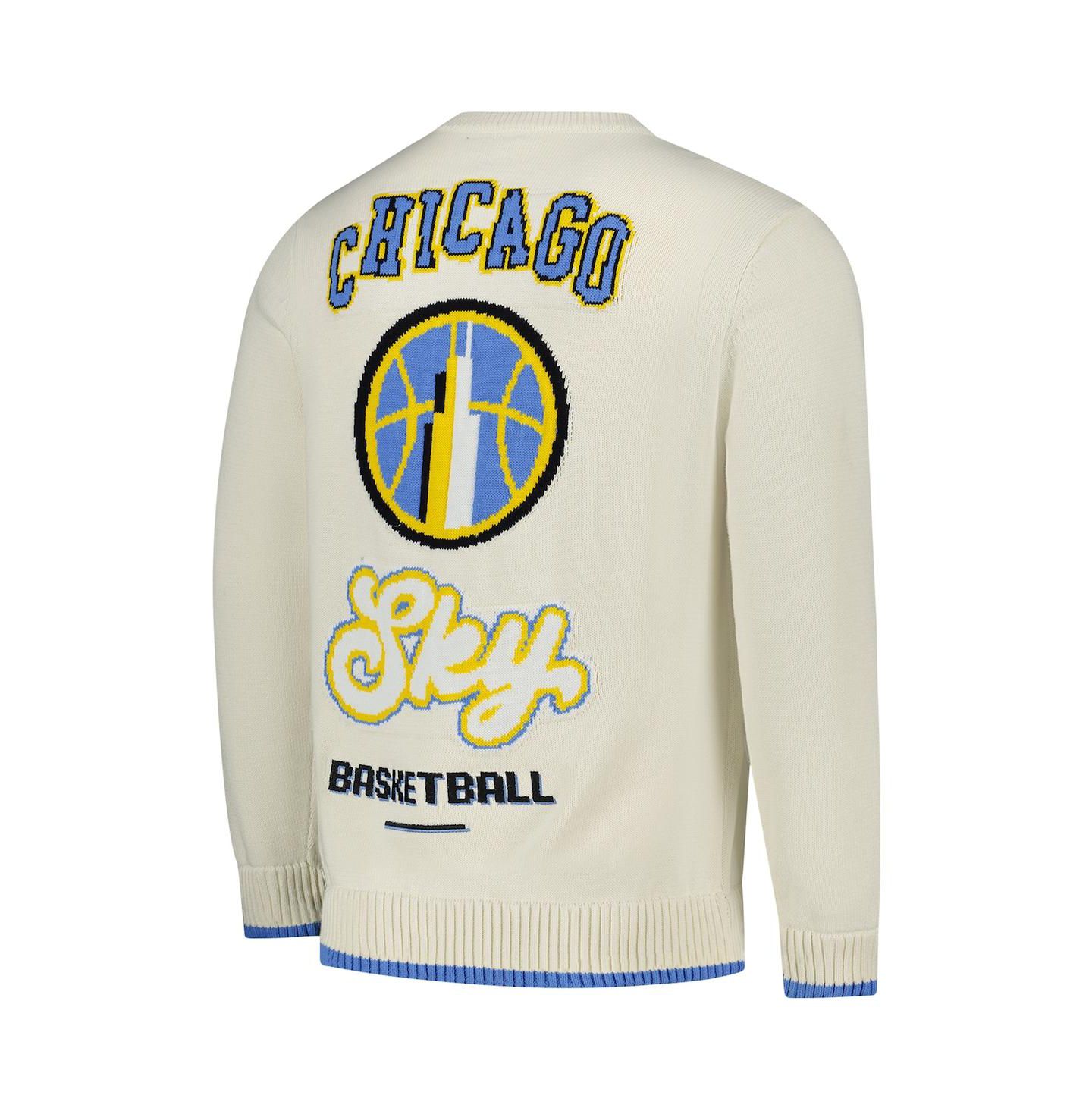 Мужской свитер The Wild Collective and Cream Chicago Sky Jacquard Pullover — фото 2