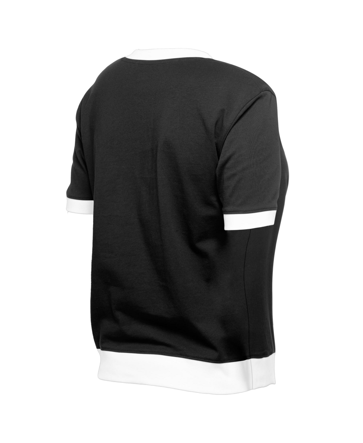 NEW ERA WOMEN'S BLACK SAN FRANCISCO GIANTS 2025 CITY CONNECT RHINESTONE V-NECK T-SHIRT 