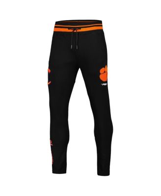 Men's Black Clemson Tigers Script Tail Fleece Sweatpants