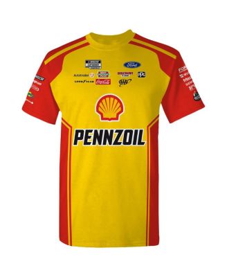 Men's Yellow Joey Logano Shell/Pennzoil Uniform T-Shirt