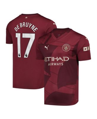 Puma - Men's Kevin De Bruyne Burgundy Manchester City 2024/25 Third Replica Player Jersey