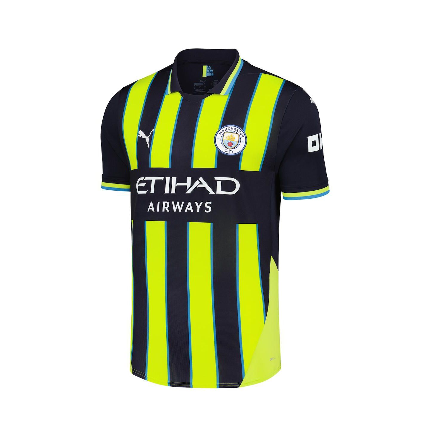 Мужской топ PUMA Erling Haaland Navy Manchester City 2024/25 Away Replica Player Jersey — фото 3