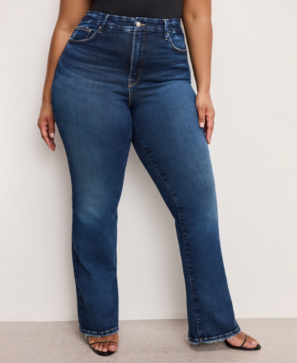 Good American Women's Soft Tech Good Classic Bootcut Jeans
