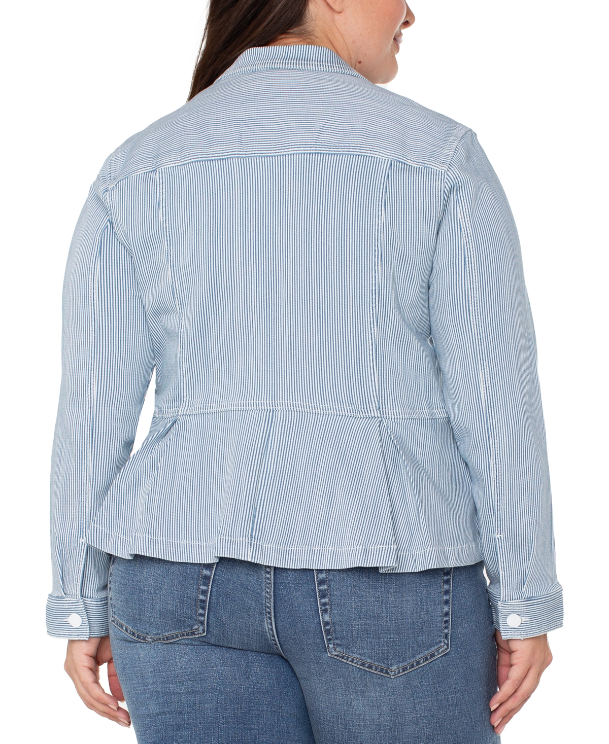 Liverpool Los Angeles Trendy Plus Size Peplum Jacket