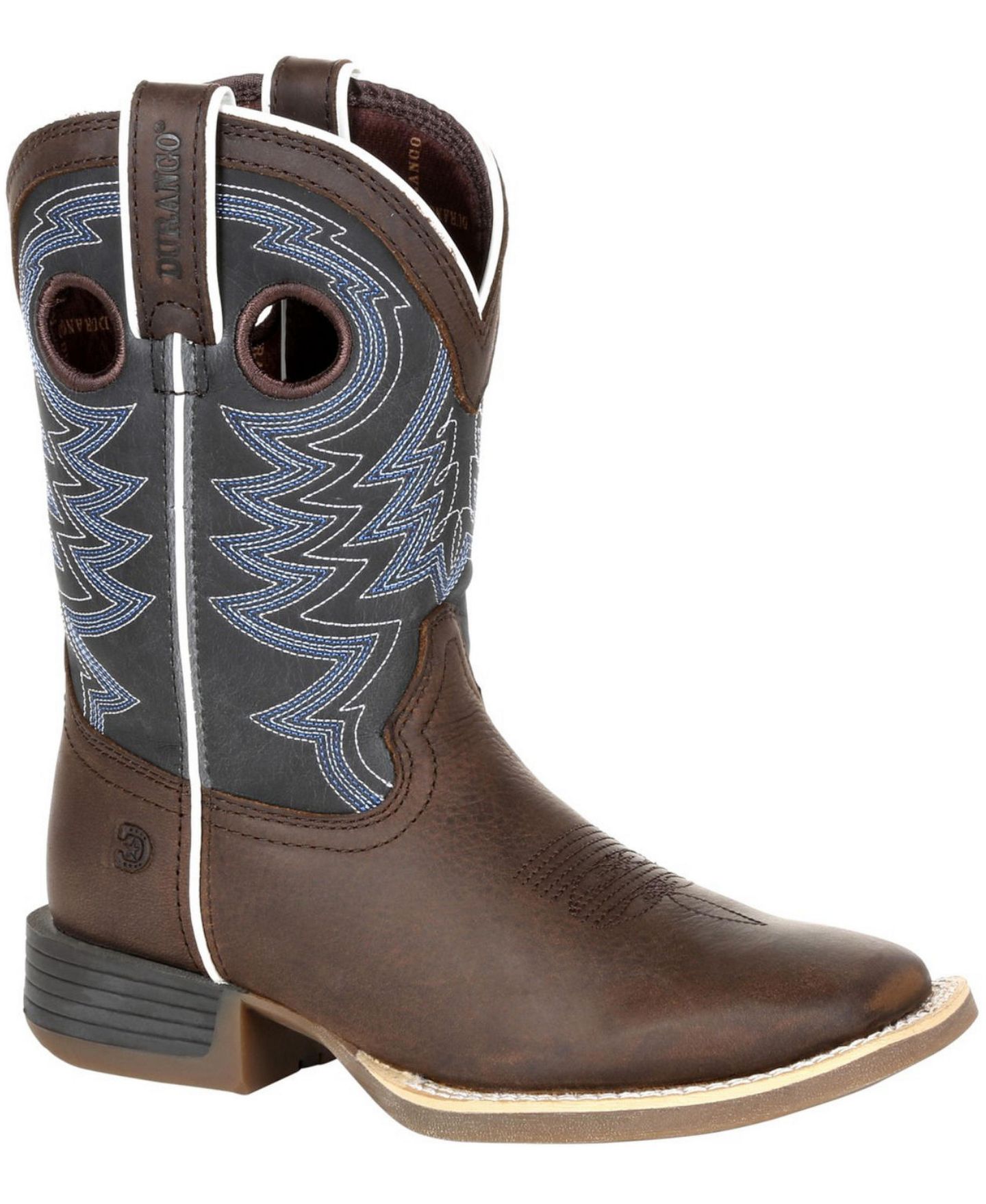 Ботинки Durango Lil' Rebel Pro Blue Western для мальчиков, цвет: Коричневый / Синий — фото 1