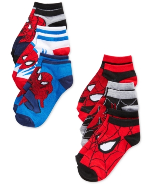 image of Marvel-s Spider-Man Athletic Socks, 6-Pack, Little Boys & Big Boys