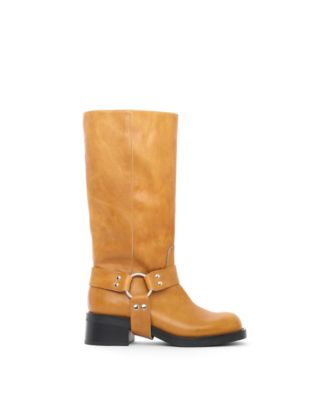 Lucca Knee-High Biker Boot