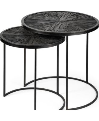 Stylish Set of Two Round Accent Tables – Minimalist and Practical