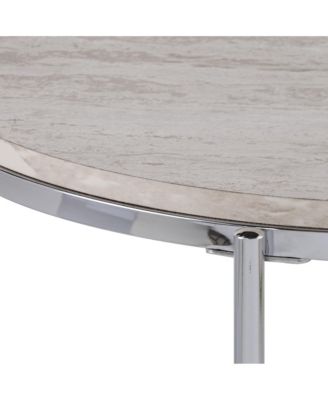 Wood and Iron Rectangular End Table with Shelf for Living Room or Bedroom