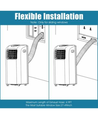 8000BTU Air Conditioner Portable, Freestanding Room AC Unit with Dehumidifier Function