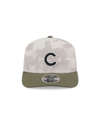 Men's Light Beige/Olive Chicago Cubs 2025 Armed Forces Day 9SEVENTY Adjustable Hat