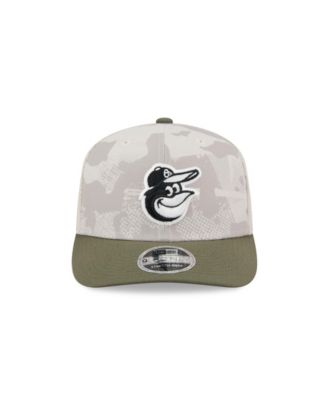 Men's Light Beige/Olive Baltimore Orioles 2025 Armed Forces Day 9SEVENTY Adjustable Hat