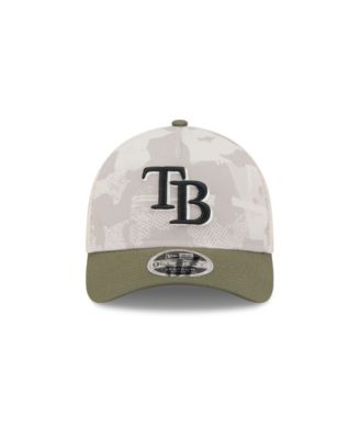 Men's Light Beige/Olive Tampa Bay Rays 2025 Armed Forces Day 9FORTY M-Crown A-Frame Adjustable Hat