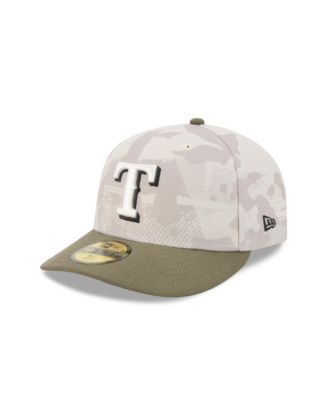 New Era - Men's Light Beige/Olive Texas Rangers 2025 Armed Forces Day 59FIFTY Fitted Hat
