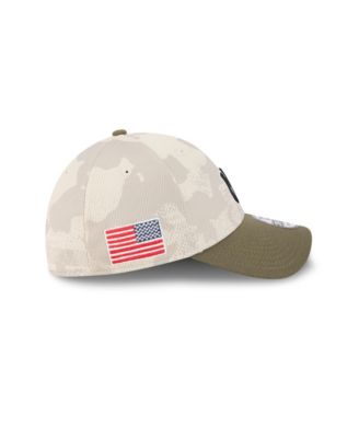 Men's Light Beige/Olive New York Yankees 2025 Armed Forces Day 39THIRTY Flex Hat