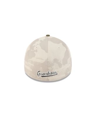 Men's Light Beige/Olive Cleveland Guardians 2025 Armed Forces Day 39THIRTY Flex Hat