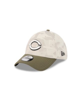 New Era - Men's Light Beige/Olive Cincinnati Reds 2025 Armed Forces Day 39THIRTY Flex Hat