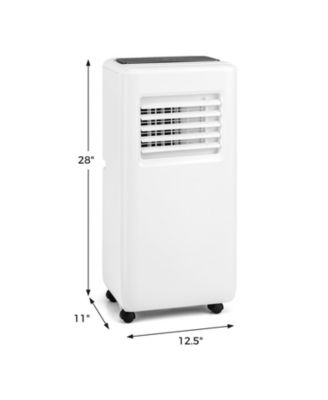 3-in-1 8000 BTU Portable Air Conditioner with Remote Control