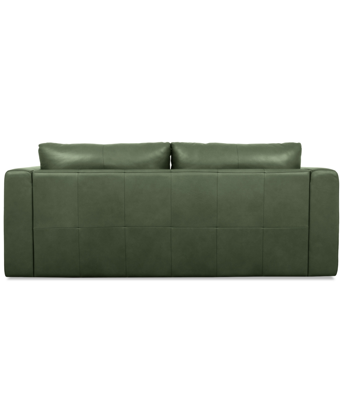 Macy's Touville Leather Sofa, Exclusively At  In Green