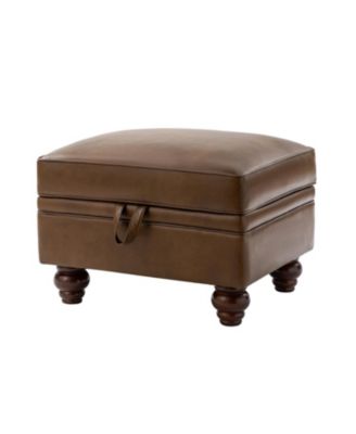 Sabina Transitional 27" Wide Ottoman with Solid Wood Legs