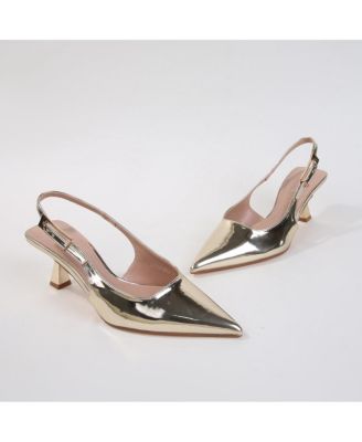 Cassandra Slingback Kitten Heels