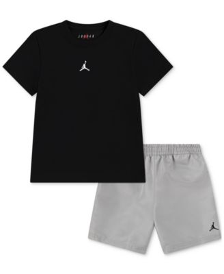 Little Boys Dri-FIT Jumpman Woven Play Jersey T-Shirt & Mesh Shorts, 2 Piece Set	