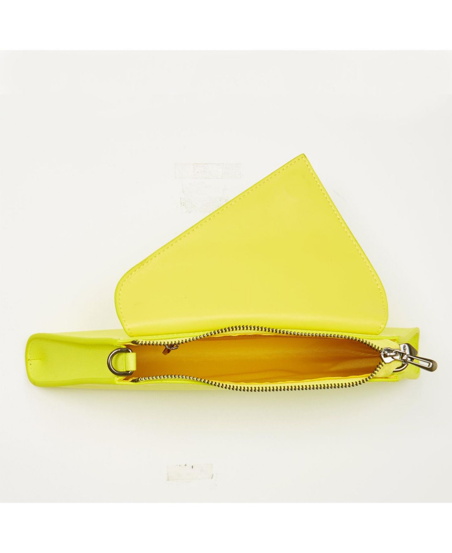Женский клатч SUSU Yellow Purse Saffiano Leather Clutch Bag Unique Evening Purse Handbag, цвет: Жёлтый / Неоновый жёлтый — фото 8