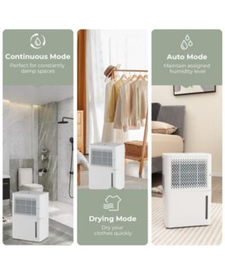 2000 Sq. Ft 32 Pint Dehumidifier with Continuous/Drying/Auto Mode