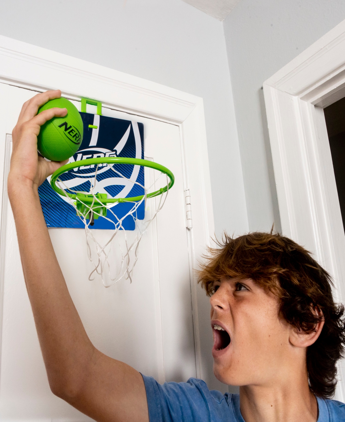 Franklin Sports Nerf Mini Over The Door Basketball Hoop Set
