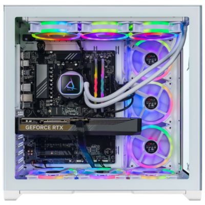 SET Gaming pc - Liquid Cooled AMD Ryzen 7 7800X3D 4.2GHz 8-Core, 64GB DDR5 Memory, GeForce RTX 5070 Graphics, 2TB SSD, 6TB HDD, WiFi, Win 11 Home