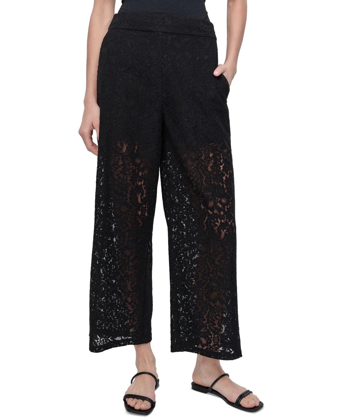 Dkny Jeans Women's Lace Cropped Pants