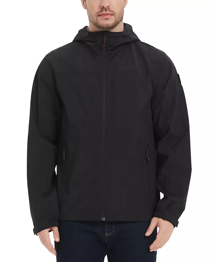Men's All-Season Lightweight Stretch Hooded Rain Jacket