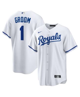 Nike - Men's&nbsp;White Kansas City Royals 1 Groom Home Replica Jersey