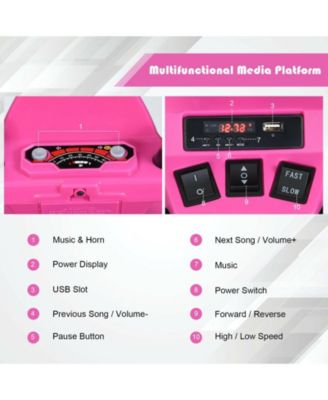 12V Kids Ride on ATV with LED Lights and Treaded Tires and LED lights