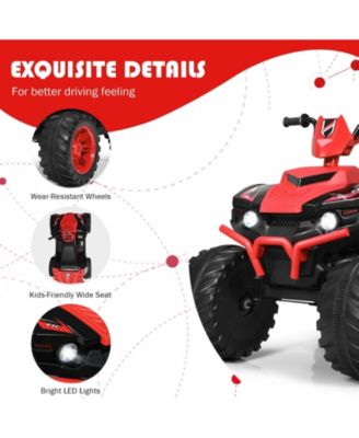 12V Kids Ride on ATV with LED Lights and Treaded Tires and LED lights